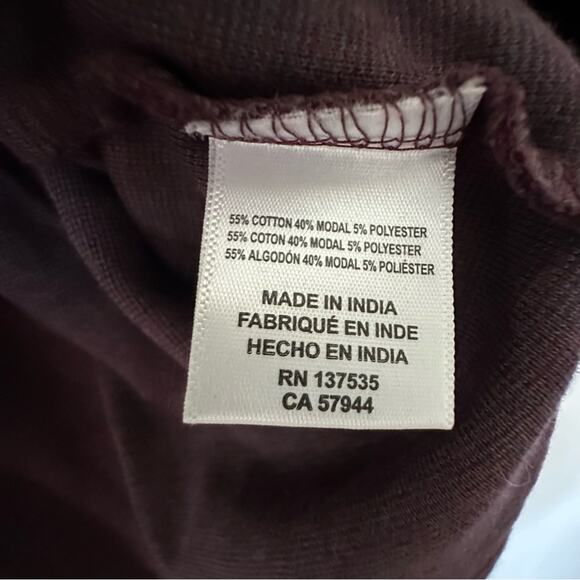 Mizzen+Main Quarter Zip Sweater Mens Medium Maroon Performance Casual - Picture 4 of 5